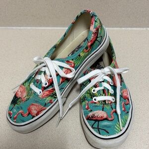 Women’s Vans Flamingo Canvas Sneakers - Casual Lace-Up
